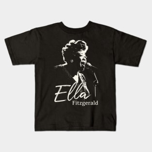 Ella Fitzgerald silhouette Kids T-Shirt